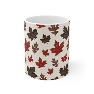 Maple Tree Leaves Ceramic Coffee Mug Tea Cup